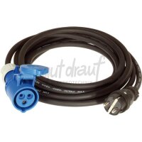 Adapterleitung 3m H07RN-F 3G2,5 qmm schwarz