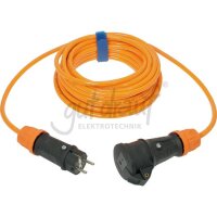 Verl. H07BQ-F 3G1,5 5m orange VG Steckvorrichtung sw/or...