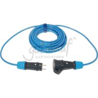 Verl. H70BQ-F 3G1,5 10m blau VG Steckvorrichtung sw/bl...