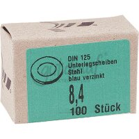 Unterlegscheibe, Innen-Ø 8,4 Stahl, blau verzinkt