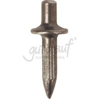 Fixpin 4x22mm, großer Kragen, geriffelter Schaft