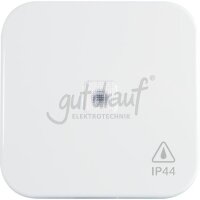 OPUS-KANTO IP44-Set, reinweiss mit Wippe m. transparenter