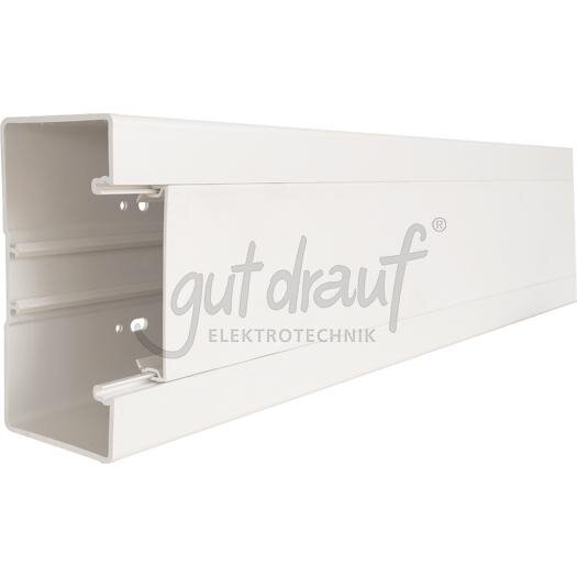 Brüstungskanal 65x130mm, rein- weiß, Ober-u.Unterteil