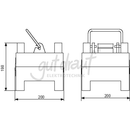 KAPPEL Verteiler, Mobilversion ungesichert, mit Tragegriff