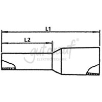 AEH isol. 0,5x14/8 ws DIN46228