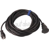 Verl.H07RN-F 3G2,5, 5m sw H07RN-F 3G2,5 qmm, VG-Stecker+