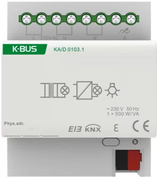 GVS KNX Dimmaktor 1-fach (500W) - KA/D 0103.1
