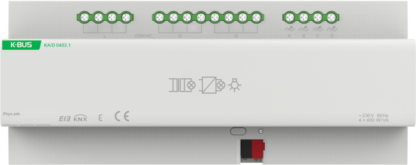 GVS KNX Dimmaktor 4-fach (400W) - KA/D 0403.1