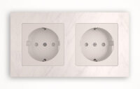 Tense KNX SOCKSCBM2 Socket 2-fach Rahmen Stone Carrara...