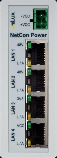 u::Lux 10962  NetCon Power Stromversorgung und 4 - fach Netzwerk - Switch