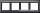 Merten 400414 AQUADESIGN-Rahmen, 4fach, anthrazit