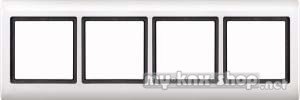 Merten 400419 AQUADESIGN-Rahmen, 4fach, polarweiß