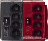 Merten 689701 KNX Busanschlussklemme, rot/dunkelgrau