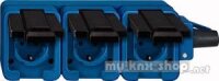 Merten 229393 Mobile SCHUKO-Dreifach-Steckdose, blau,...