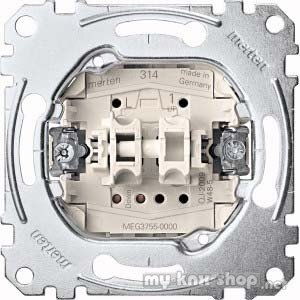 Merten MEG3755-0000 Rollladentaster-Einsatz, 1-polig, 10 A, AC 250 V, Steckklemmen