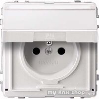 Merten MEG2312-7219 SCHUKO-Steckdose mit Klappd. und...