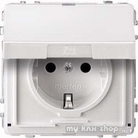 Merten MEG2310-7219 SCHUKO-Steckdose mit Klappdeckel,...