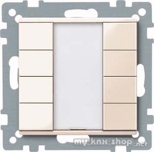 Merten 617444 KNX Taster 4fach plus, weiß glänzend, System M