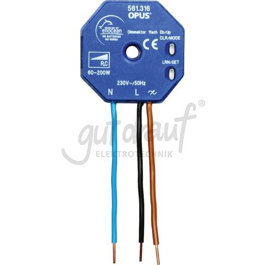 OPUS-greenNet Dimmaktor, 1fach EB/UP, Multifunktion, Phasenab schnitt