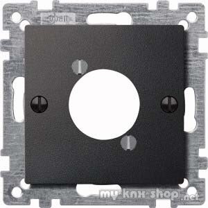 Merten 468914 Zentralplatte für Audio-Steckverbinder XLR, anthrazit, System M