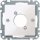 Merten 468019 Zentralplatte für Audio-Steckverbinder XLR, polarweiß glänzend, System M