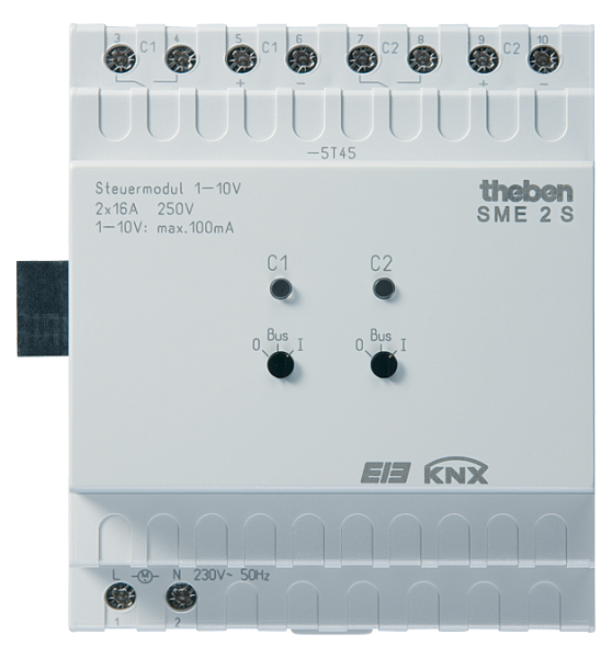 Theben SME 2 S KNX Steuereinheit (Erweiterungsmodul MIX) EIB, 1-10 V, 2fach,