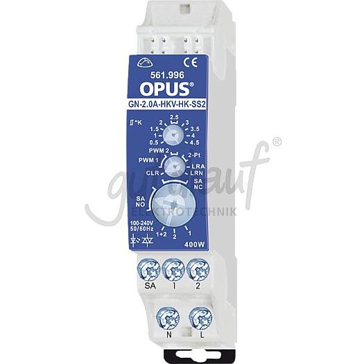 Opus gN-2.0-Aktor-HKV, 2-f.Heizen 100W je S, geräuschlos GN-2.0A-HKV-HKSS2