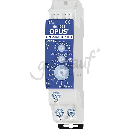 Opus gN-2.0-Aktor-REG, Zeitrelais für Kartensch.und Rauchmelder GN-2.0A-R-KA-1