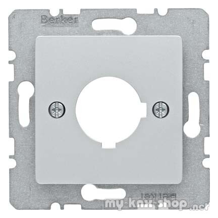 Berker 14327003 Zentralplatte für Melde- und Befehlsgerät Ø 22,5 mm Zentralplattensystem Alu