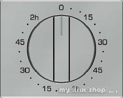 Berker 16357104 Zentralstück mit Regulierknopf für mechanische Zeitschaltuhr K.5 Edelstahl