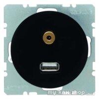 Berker 3315392045 USB/3,5 mm Audio Steckdose R.1/R.3...