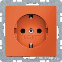 Berker 41436014 Steckdose SCHUKO Q.1/Q.3 orange, samt