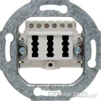 Berker 450009 TAE-Steckdose 3 x 6NFN Modul-Einsätze...