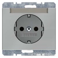 Berker 47397004 Steckdose SCHUKO mit Beschriftungsfeld...