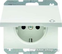 Berker 47517109 Steckdose SCHUKO mit Klappdeckel K.1...