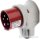 Berker 578001 CEE Winkelstecker 5-polig 16 A Verbindungssysteme grau/rot