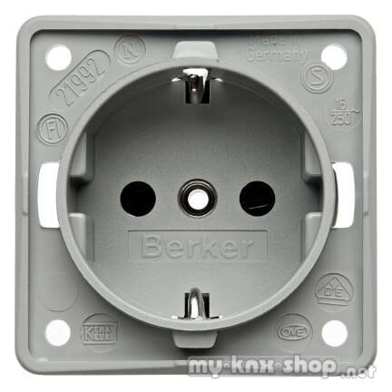 Berker 941852506 Steckdose SCHUKO Integro Einsätze grau, matt