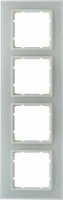 Berker 10146909 Glasrahmen 4fach B.7 polarweiß