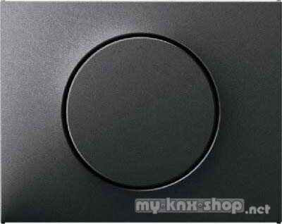 Berker 11357006 Zentralstück mit Regulierknopf für Drehdimmer K.1 anthrazit, matt