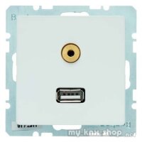 Berker 3315396089 USB/3,5 mm Audio Steckdose Q.1/Q.3...