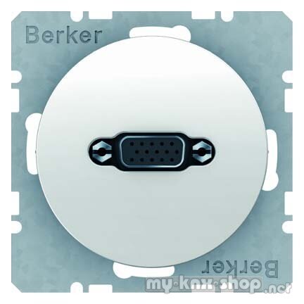 Berker 3315402089 VGA Steckdose R.1/R.3 polarweiß, glänzend