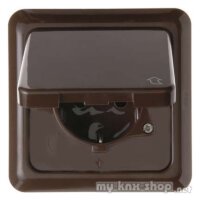 Berker 471801 Steckdose SCHUKO mit Klappdeckel und Rahmen...