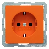 Berker 47436014 Steckdose SCHUKO Q.1/Q.3 orange, samt