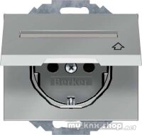 Berker 47487104 Steckdose SCHUKO mit Klappdeckel und...