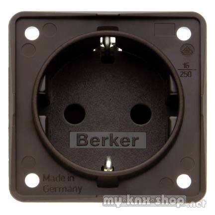 Berker 947792501 Steckdose SCHUKO Integro Einsätze braun,matt