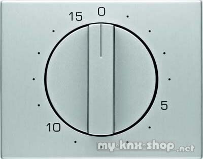 Berker 16347103 Zentralstück mit Regulierknopf für mechanische Zeitschaltuhr K.5 Alu