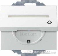 Berker 47487109 Steckdose SCHUKO mit Klappdeckel und...