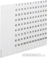 Hager Beschriftungsbögen,uniZ Nummerier.1-108 ZZ90C