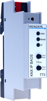 Weinzierl KNX IP BAOS 773 KNXnet/IP Tunneling & Object Server mit 250 Datenpunkte