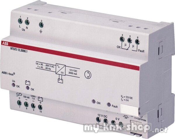 ABB NTU/S12.2000.1 Unterbrechungsfreies Netzteil 12V DC 2A REG